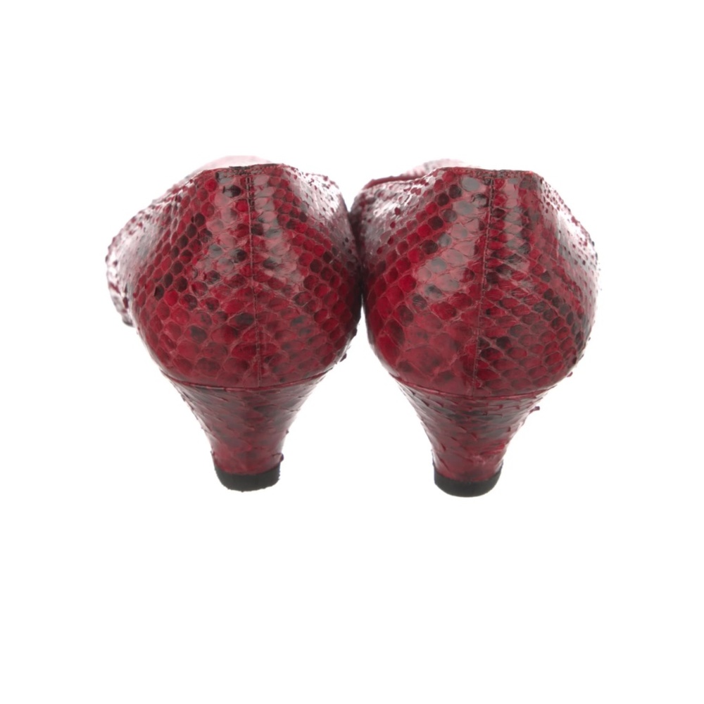 Celine Python Animal Print Pumps - image 4